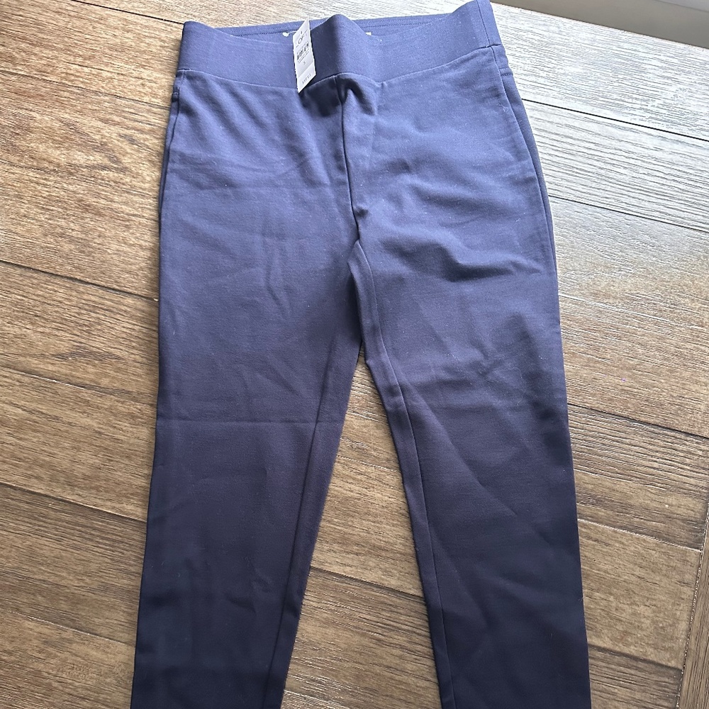 LOFT navy skinny leg pants